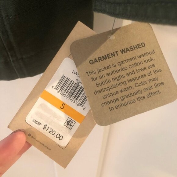 LEVI'S Mock-Neck Army Green Utility Jacket - Picture 5 of 11